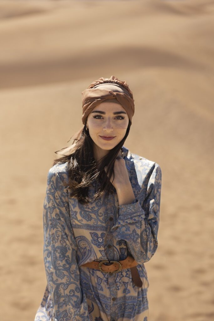 woman desert clothing